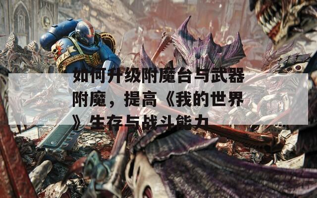 如何升级附魔台与武器附魔，提高《我的世界》生存与战斗能力