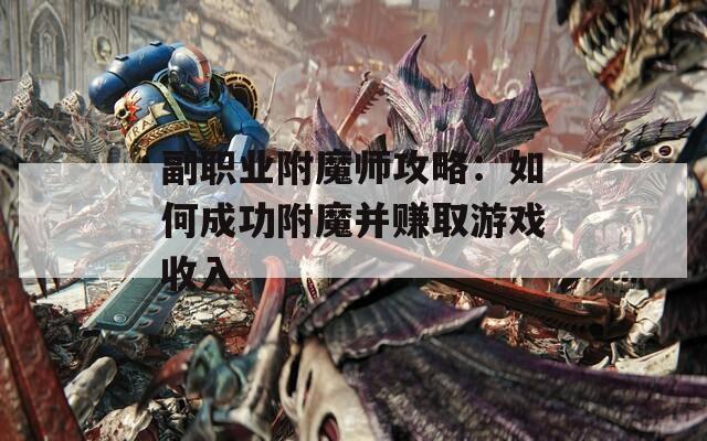 副职业附魔师攻略：如何成功附魔并赚取游戏收入