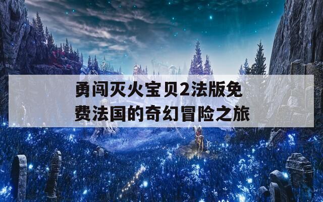 勇闯灭火宝贝2法版免费法国的奇幻冒险之旅