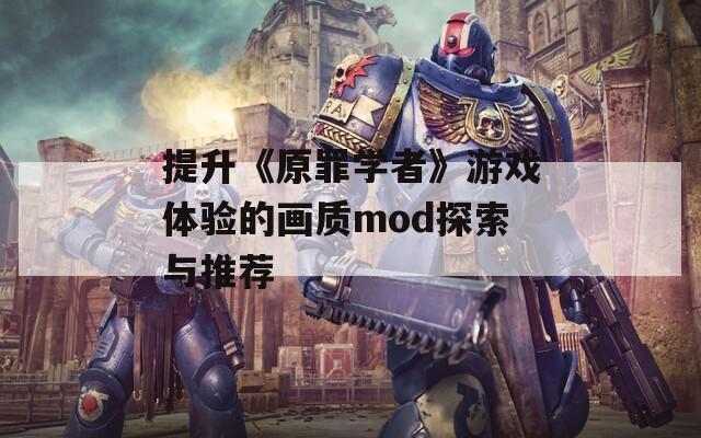 提升《原罪学者》游戏体验的画质mod探索与推荐