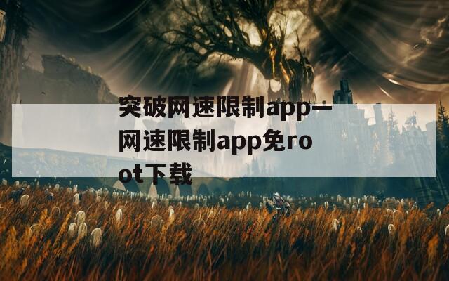 突破网速限制app—网速限制app免root下载