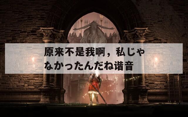 原来不是我啊，私じゃなかったんだね谐音