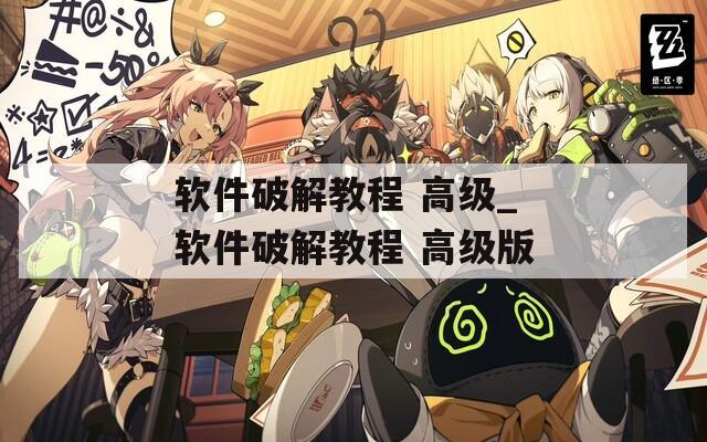 软件破解教程 高级_软件破解教程 高级版