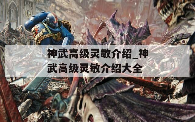 神武高级灵敏介绍_神武高级灵敏介绍大全