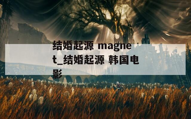 结婚起源 magnet_结婚起源 韩国电影