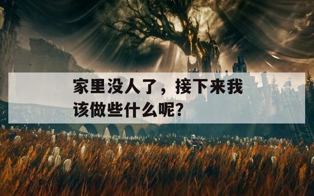 家里没人了，接下来我该做些什么呢？