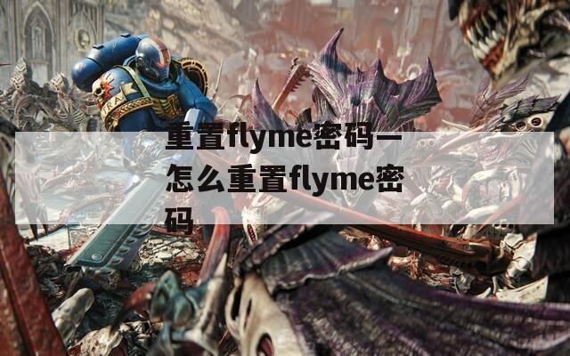 重置flyme密码—怎么重置flyme密码