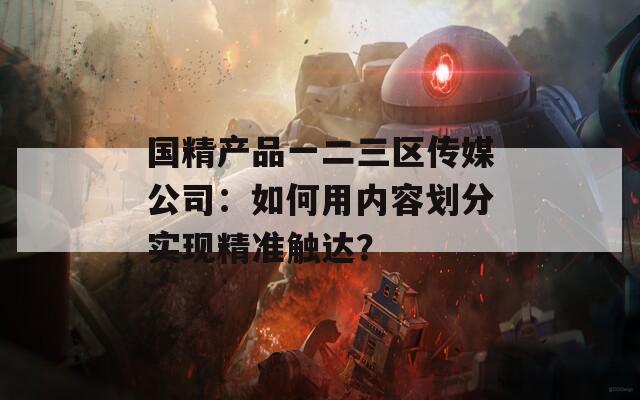 国精产品一二三区传媒公司：如何用内容划分实现精准触达？