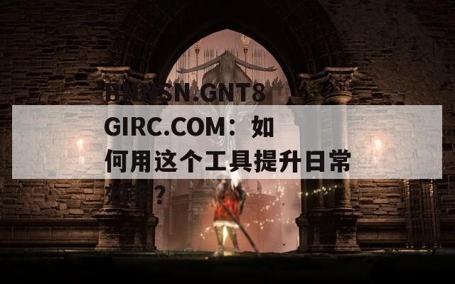 BNNSN.GNT8GIRC.COM：如何用这个工具提升日常效率？