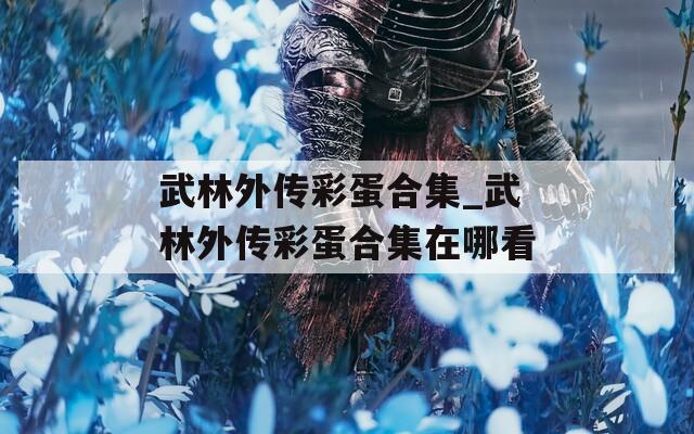 武林外传彩蛋合集_武林外传彩蛋合集在哪看