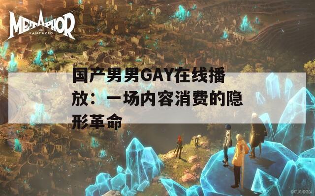 国产男男GAY在线播放：一场内容消费的隐形革命